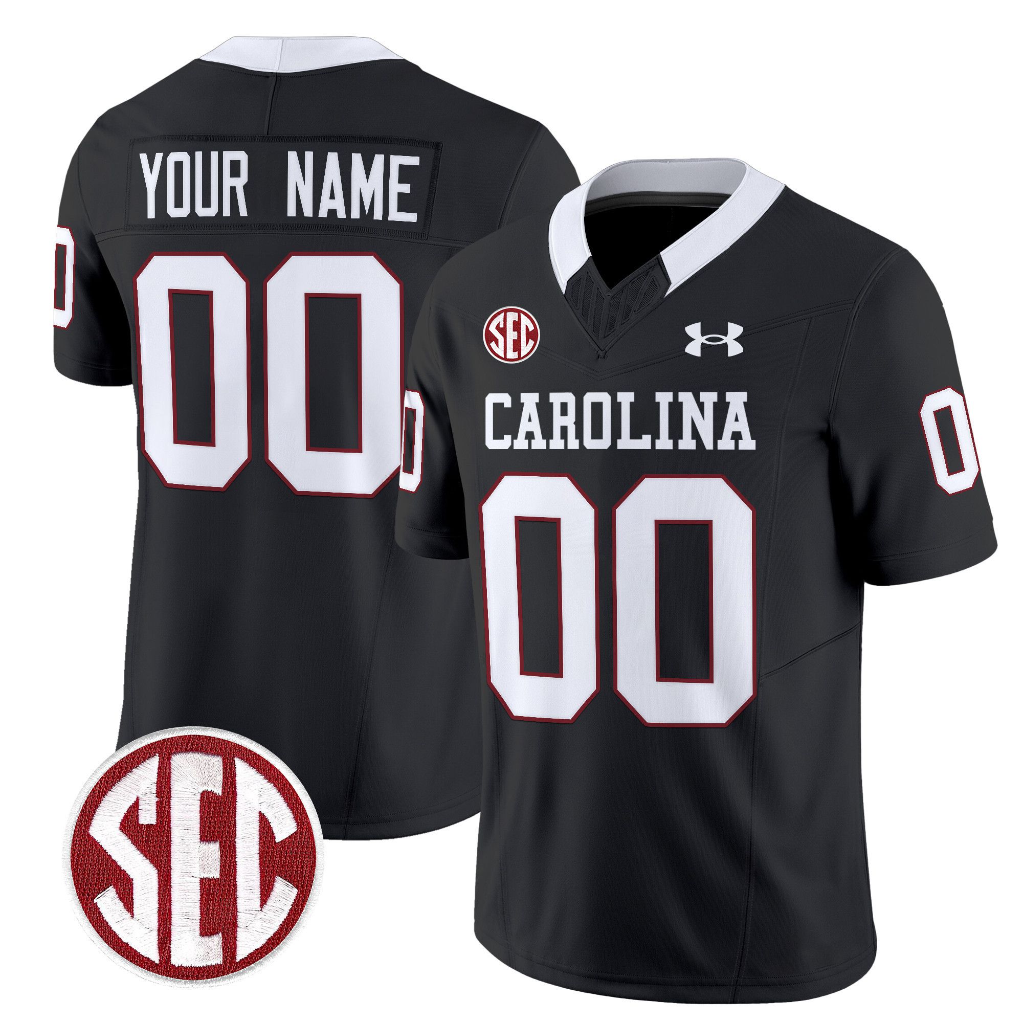 Men South Carolina Gamecocks Black 1980 Throwback Vapor Limited Custom NCAA Jersey->customized ncaa jersey->Custom Jersey